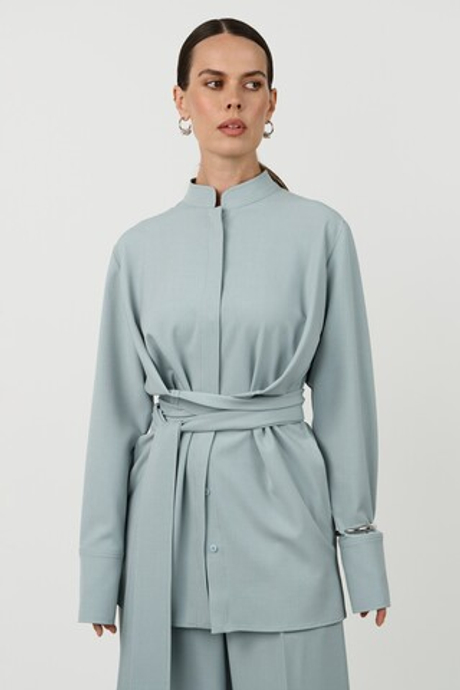 Рубашка с драпировкой