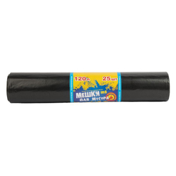 Мешки для мусора 120 л, рул 25 шт/рул