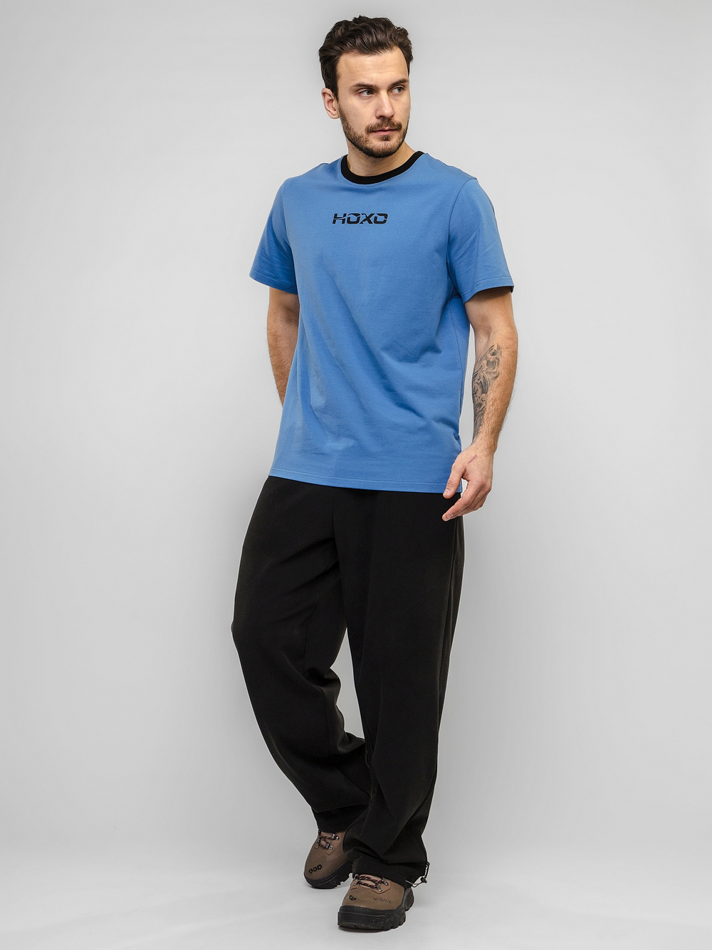 Футболка "НОХО" мужская, цвет "Полуночная синева"