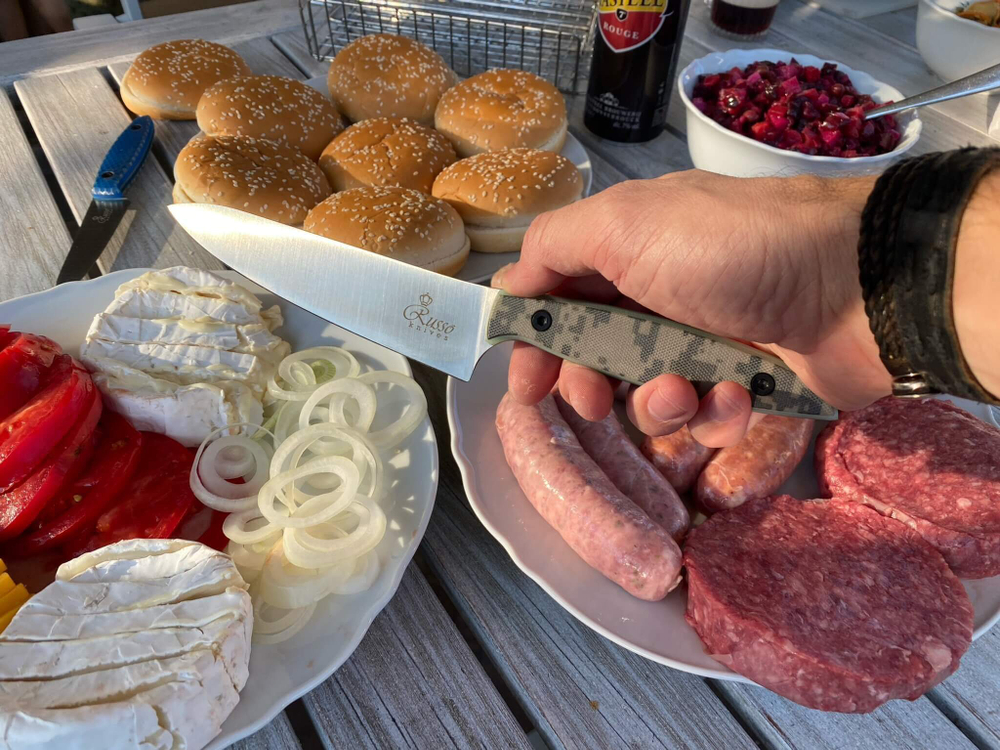 🏆Кухонный нож Alexander M PRO N690 Camo G10