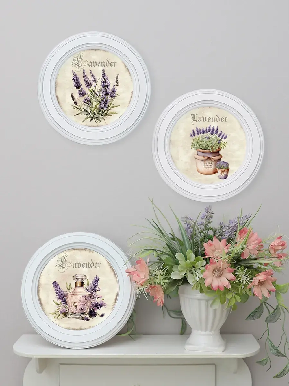 Картины на стену интерьерные на холсте 3 шт. 17.5 см