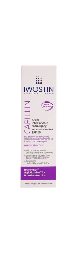 Iwostin Capillin - интенсивный крем против покраснений SPF 20 /   40  ml  / GTIN 5902502432219