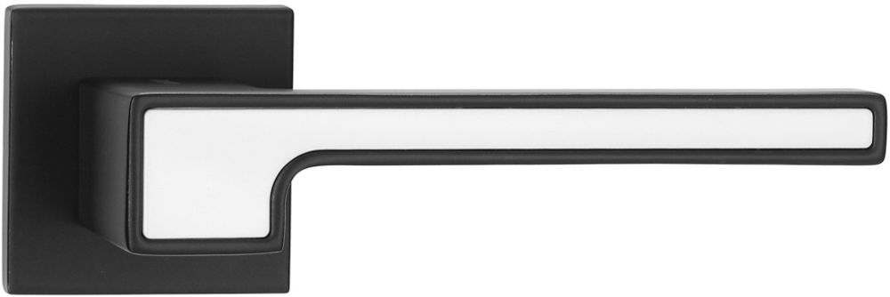 Ручки дверные алюминиевые V91BL-2/WH SL (черный/белый)