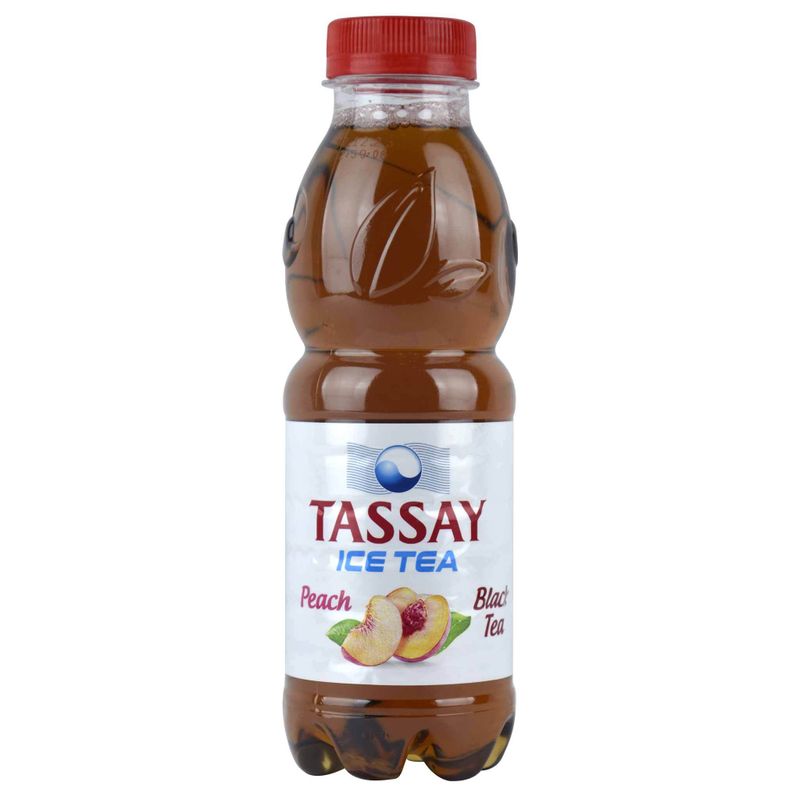 Чай TASSAY ICE TEA черный Персик 0,5 л/бут 12 бут/кор