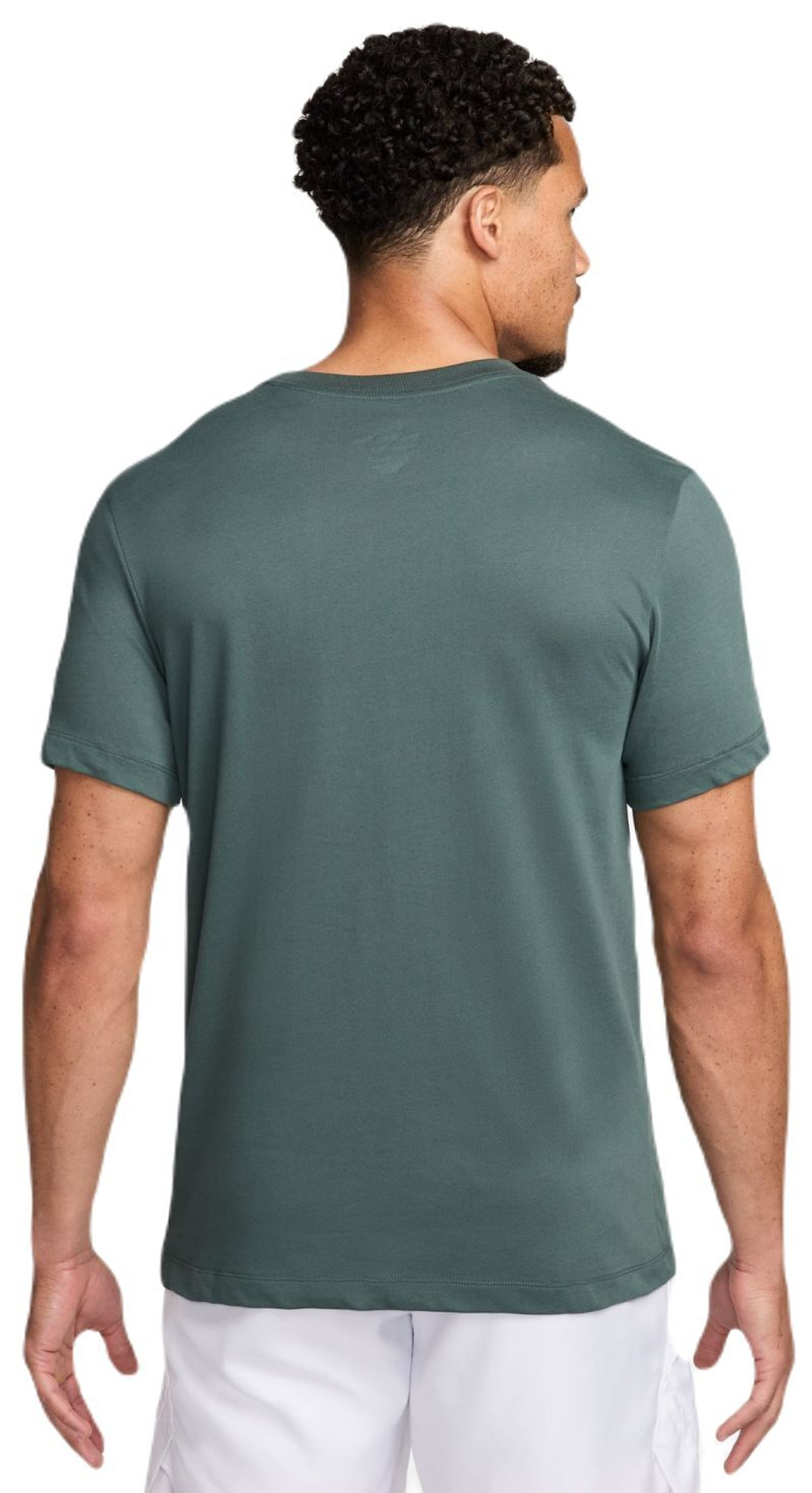 Мужская теннисная футболка Nike Court Dri-Fit Short Sleeve T-Shirt - зеленый