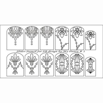 Слайдер трафарет для дизайна "Sweet Bloom" (Свит Блюм) # 1