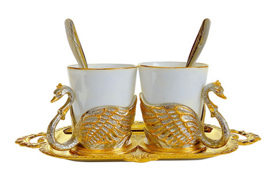 Кофейный набор "Лебеди"