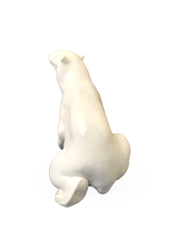 Фарфоровая статуэтка "Белый медведь" ЛФЗ
