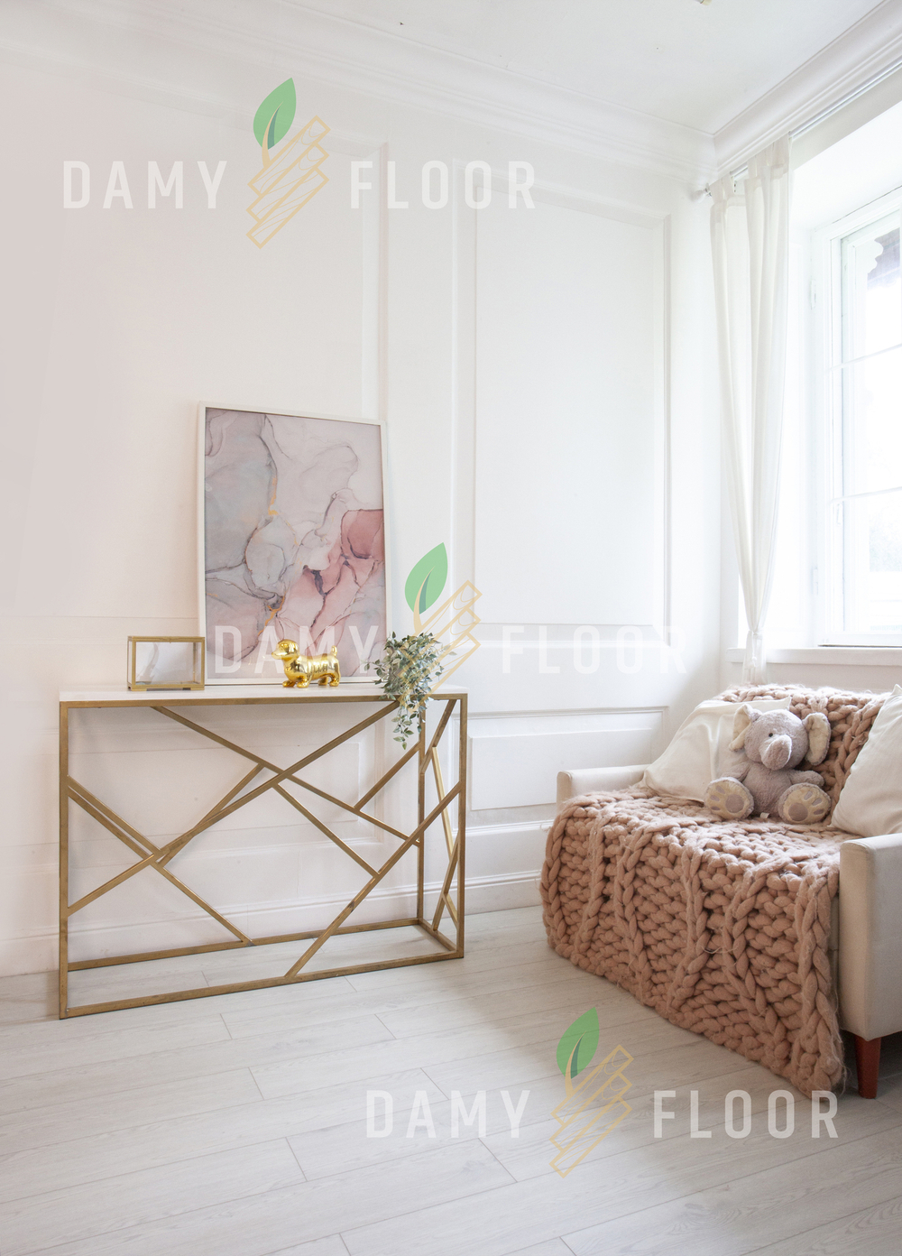 SPC ламинат Damy Floor TCM285-15 Дуб Светлый/Light Oak