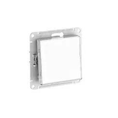 ATLASDESIGN ART 1-клавишный ВЫКЛЮЧАТЕЛЬ, сх.1, 10АХ, мех., быстрозажим. клем., БЕЛЫЙ