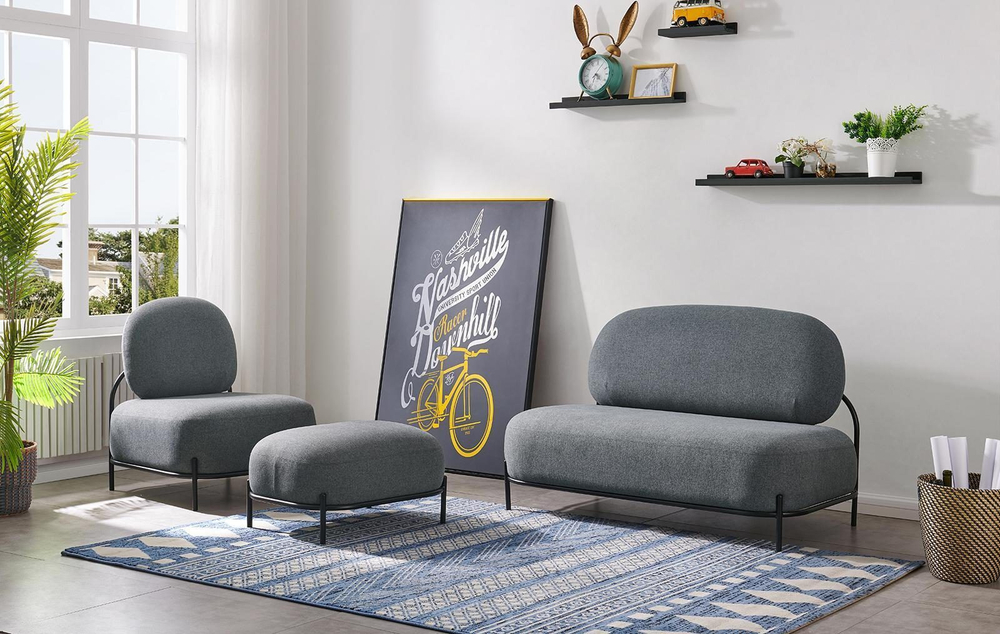 Диван SOFA 06-02 (2-х местный) серый