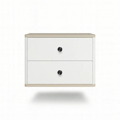 Тумба прикроватная подвесная ROYAL 5302 эко (Макиато-р.черная)