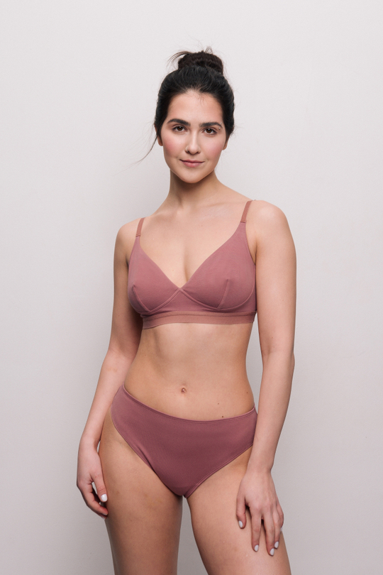 Бралетт №19 с треугольными чашечками в 2 цветах