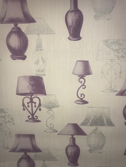 Обои ART винил компактный на флизе 1,06х10 лампы сиреневые