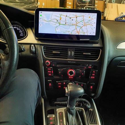 Магнитола Audi A4 (B8), A5 (8T) 2007-2016 (без джойстика MMI) - Parafar PF7938QPDLow монитор 10" на Android 12, 8Гб-128Гб, SIM-слот