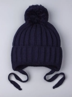 Шапка детская на завязках осенняя