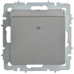 BRITE Выключатель карточный 30А ВС10-1-8-БрС сталь IEK