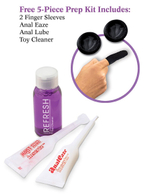 Эрекционное кольцо с анальной пробкой Ass-Gasm Cockring Plug (Цвет: черный)