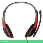 Наушники Oklick HS-M150 NO-003N черный/красный (359486)