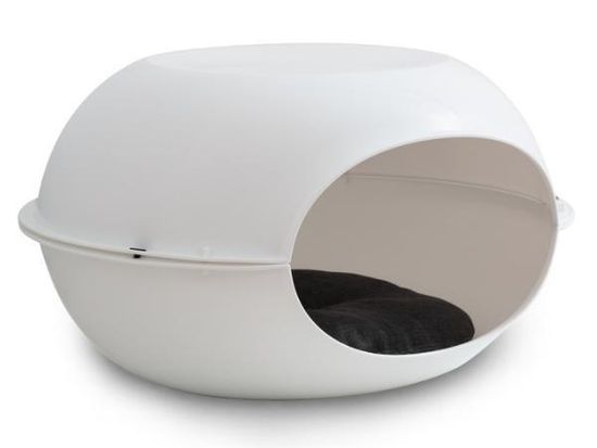 Лежанка Бергамо LUNA закрытая Белая 57*48*31 см