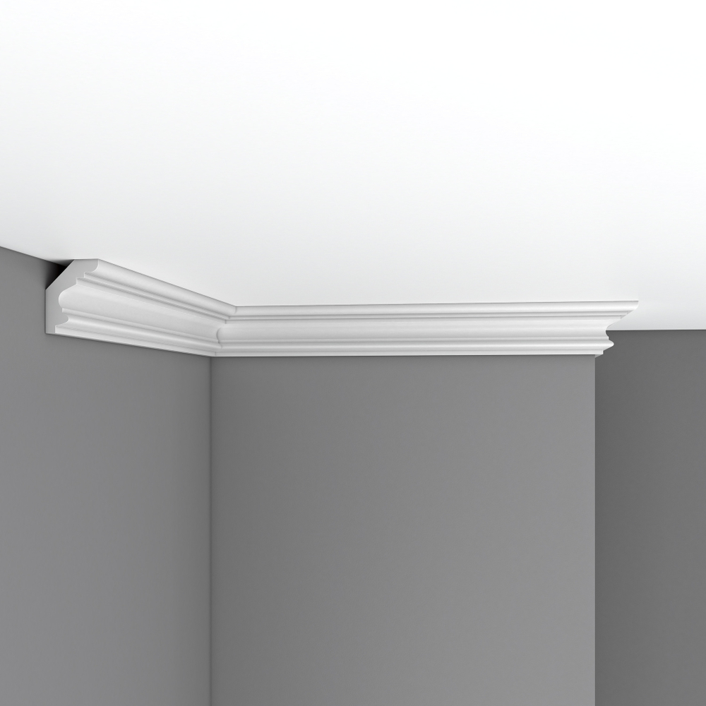 Плинтус потолочный гладкий Decomaster 96686F гибкий 50х38х2400мм