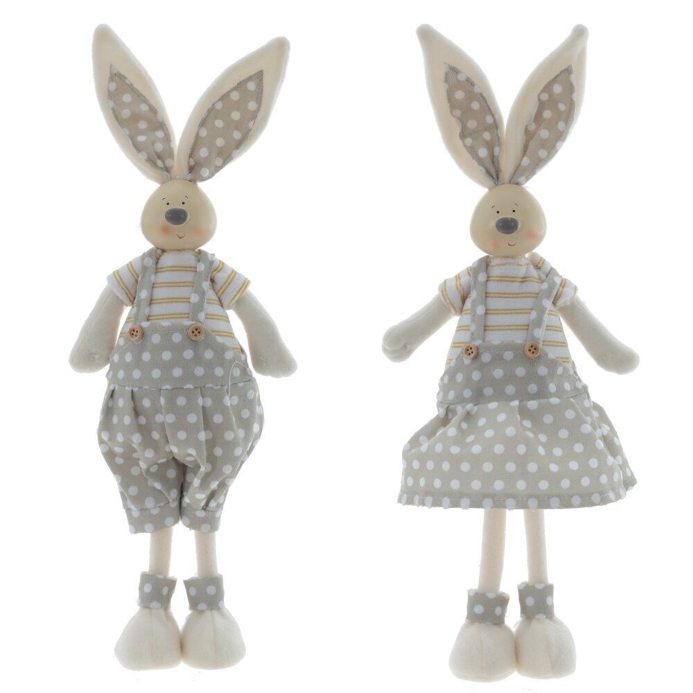 GAEM Игрушка набивная "Заяц/Зайка", L11 W10 H43 см, 2в.