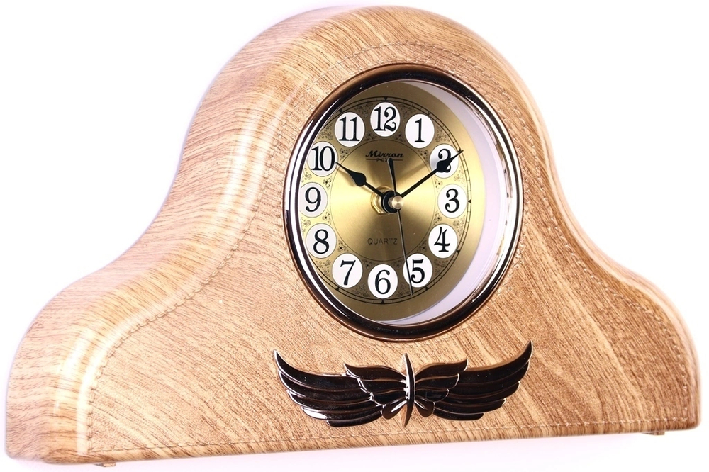 Настольные часы MIRRON, интерьер, светлое дерево