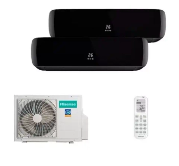 Мульти сплит-система Hisense на 2 комнаты (35+35 кв.м.) Black