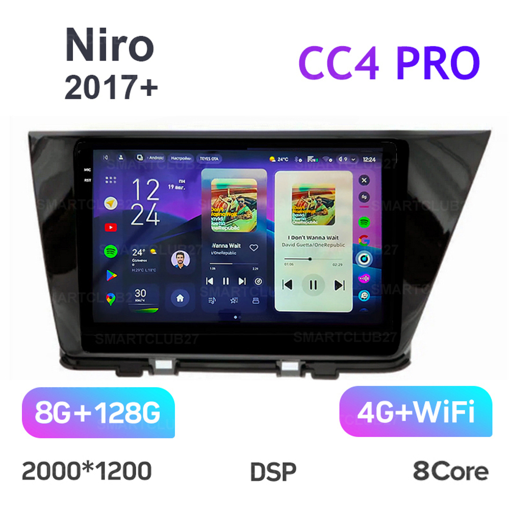Teyes CC4 Pro 9" для KIA Niro 2017+