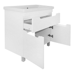 Комплект Тумба Azario KANTRI 80/1Н 800х460х870 напольная, с раковиной Фостер 80, белый глянец (CS00097256)