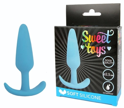 Анальная втулка Sweet Toys голубая 10 см