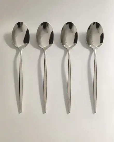 ZARA HOME ЛОЖКА ДЛЯ КОФЕ С ТОНКОЙ РУЧКОЙ (НАБОР ИЗ 4 ШТ.)