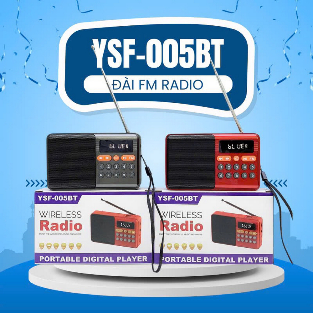 Радиоприемник с MP3 плеером и Bluetooth Wireless YSF-005BT