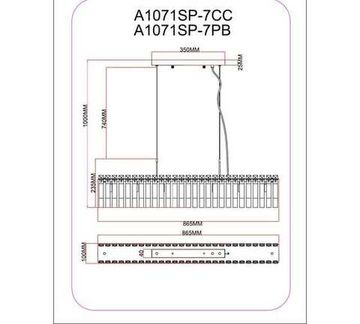 Подвесная люстра 7*G9 A1071SP-7CC хром Mayotte Arte Lamp