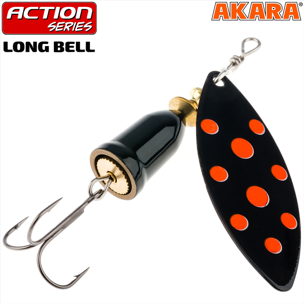 Блесна вращающаяся Akara Action Series Long Bell 3 12 гр. 3/7 oz. A 8