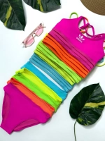 купальник раздельный 3 в 1 с шортами спортивный Adidas