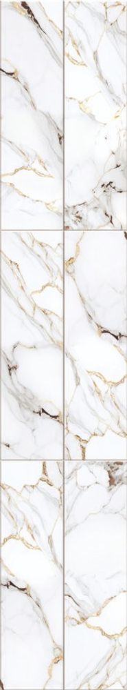 Панель ПВХ 3D Starline Цветочное кружево фон 2700х250 мм