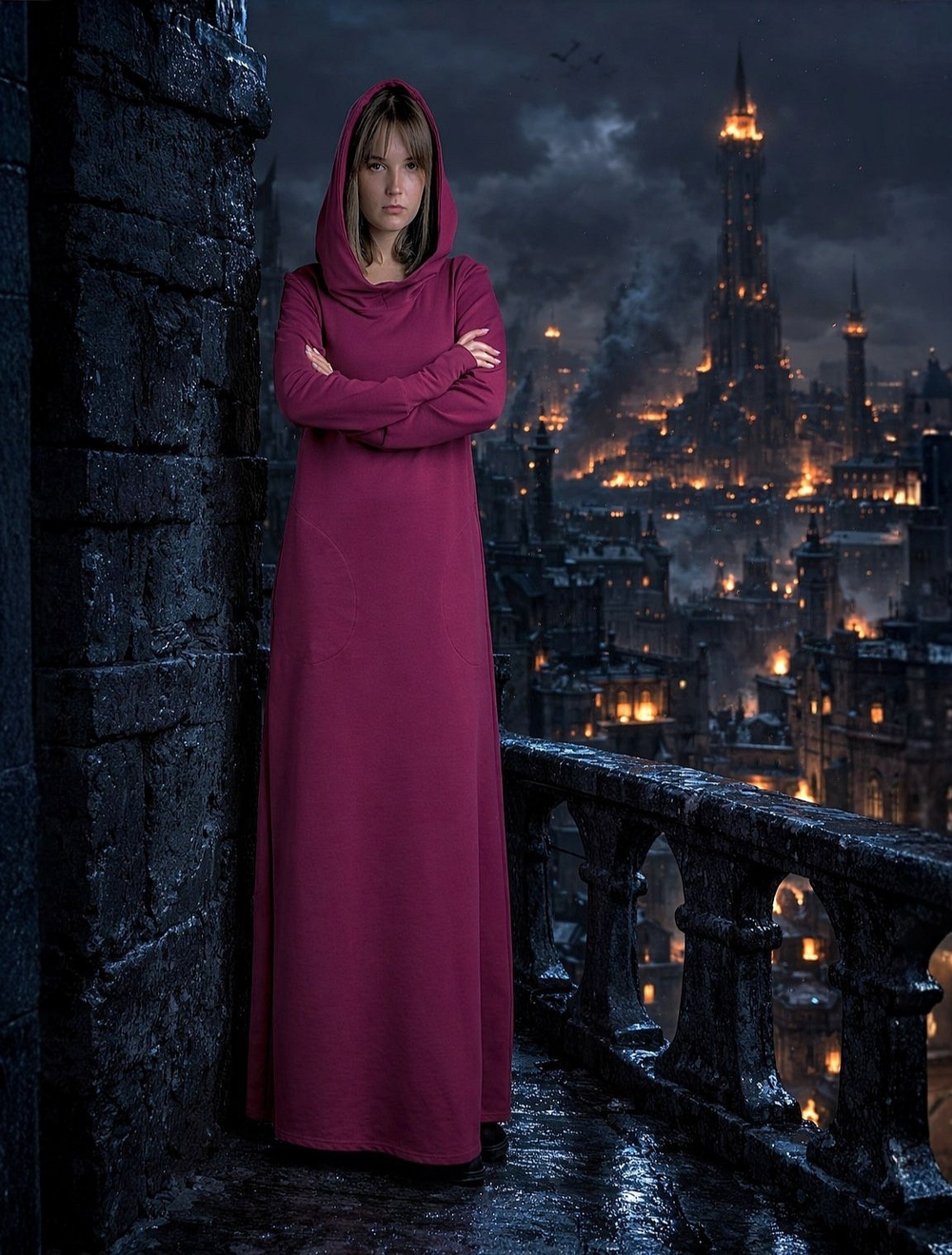 Платье Assassin /2 нитка /фиалка