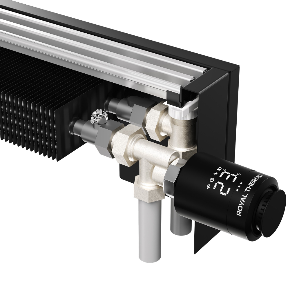 Конвектор напольный Royal Thermo STEP-180/180/1900-3-N-BL-LG-BL