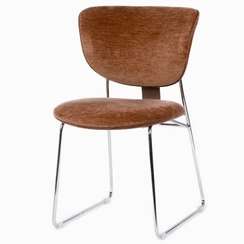 Стул Owen, терракотовый, ножки хром