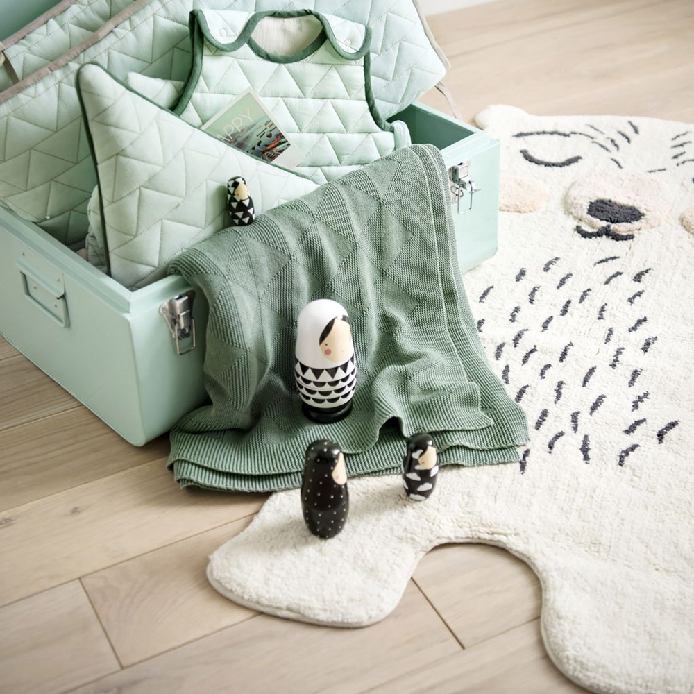 Стираемый коврик Nattiot Odino (60 Х 110 см), хлопок, бежевый