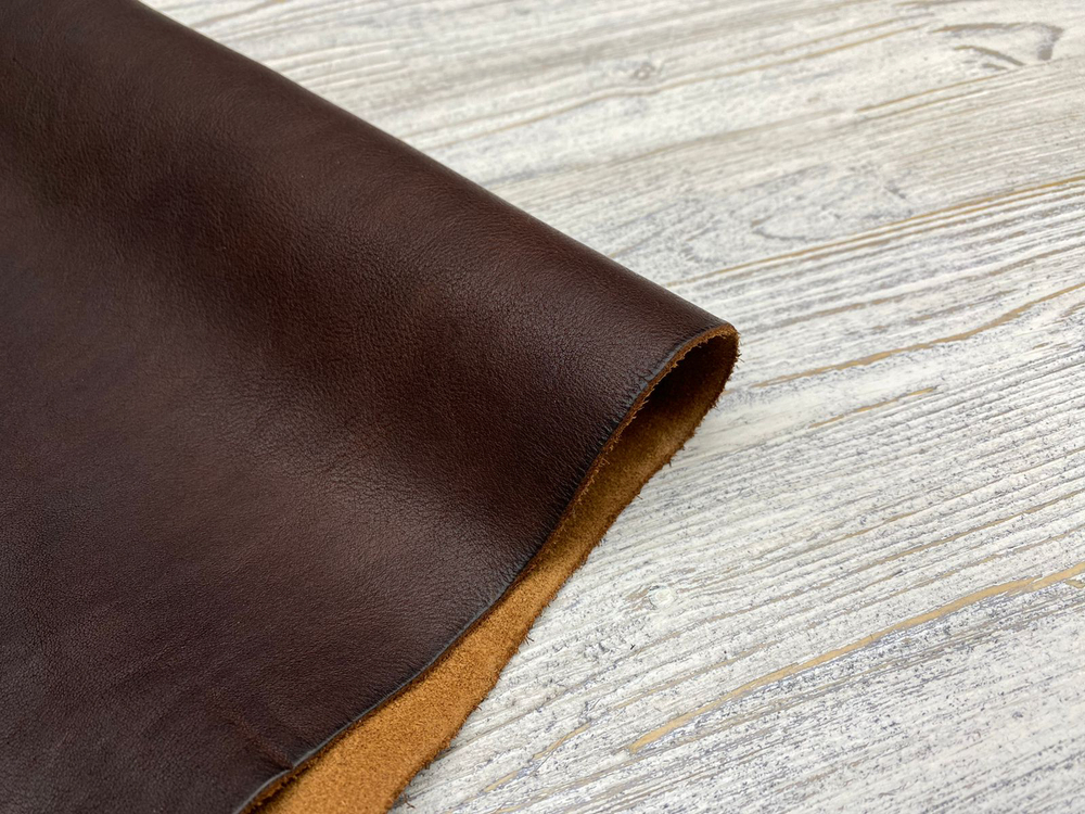 Vacchetta Washed Dark Brown (1,4-1,6 мм), цв. Коричневый, натуральная кожа