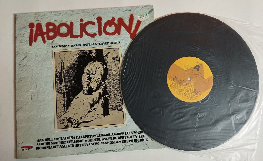 Винтажная виниловая пластинка LP Abolicion Canciones Y Textos Contra La Pena (Spain 1978)