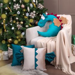 Подушка декоративная Дракон Стар Бежевая