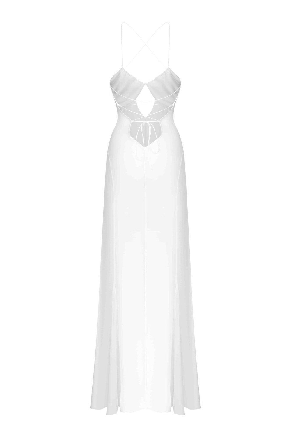 Платье шифоновое с атласным лифом