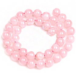 Бусина круглая розовый кварц асс.