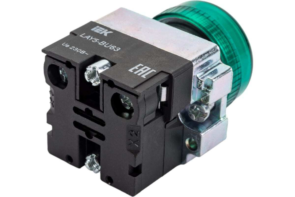 Индикатор LAY5-BU63 d=22мм зеленый IEK