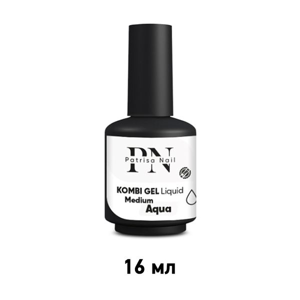 Patrisa Nail, Комби гель прозрачный Kombi Gel Liquid Medium Aqua 16 мл