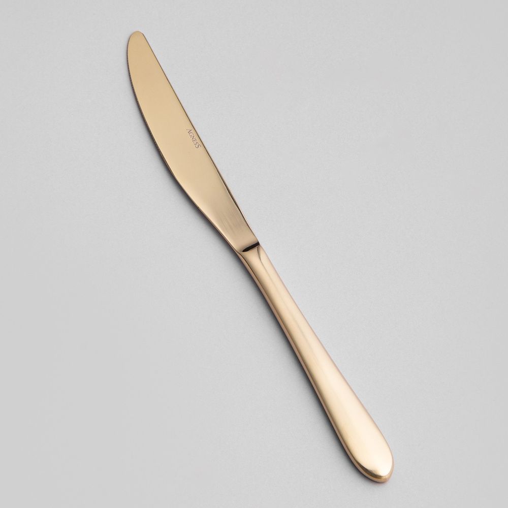 НАБОР СТОЛОВЫХ ПРИБОРОВ SENSO AGNESS 24 ПР., СТАЛЬ 18/10, ПВД ПОКРЫТИЕ, ЦВЕТ: ШАМПАНЬ