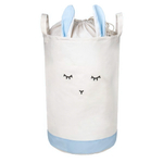 Корзина для хранения игрушек на утяжке с ручками "Кролик" Д350 Ш350 В520 небесно-голубой